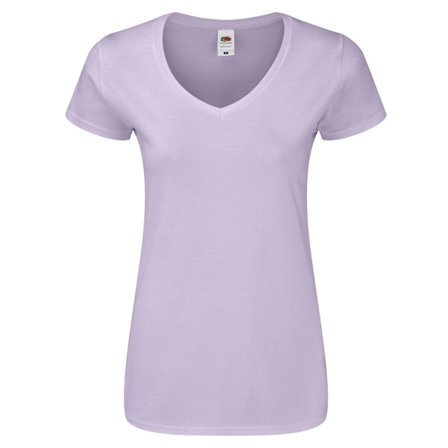 Fruit Of The Loom Dam/Dam Iconic V-ringad T-shirt M Mjuk La