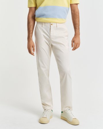 GANT Herren Sunfaded Slim Fit Chinohose (30/32) Weiß