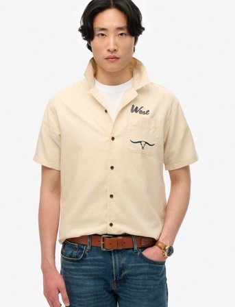 Superdry Merchant Resort Shirt - Beige - XL