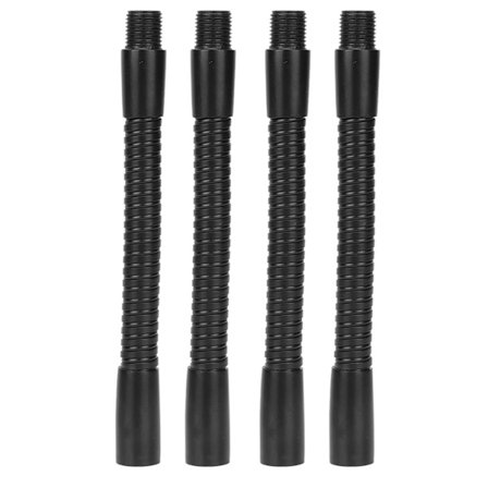 4 stk Svanehals Lampe Slange Aluminium 10mm Kaliber Fleksibel Bordlampe Slange Belysningsarmaturer 12cm