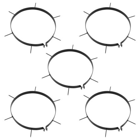 vidaXL Ilmastusnaulakiinnikkeet 5 kpl Ø 30 cm rauta