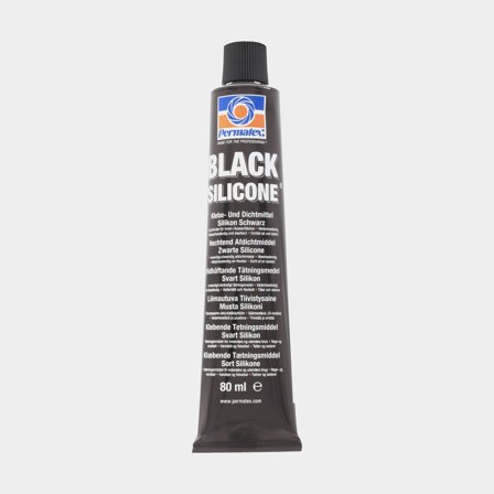 Tætningsmasse Permatex Black Silicone, 80 ml, sort