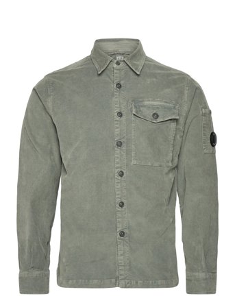 C.P. Company Corduroy Lens Buttoned Shirt - Khaki green - XS