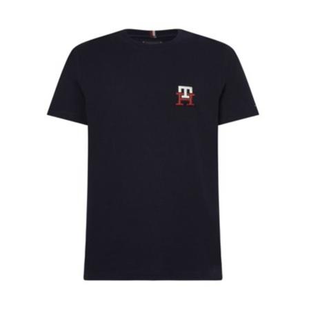 Tommy Hilfiger T-Shirts , Blauw , Heren , Maat: XL