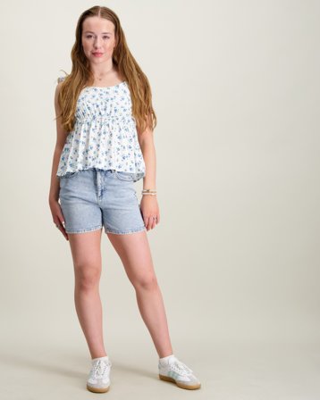 VERO MODA VMTESS SHORT DNM SHORTS MIX Blå Shorts Tjej - Kids Brand Store