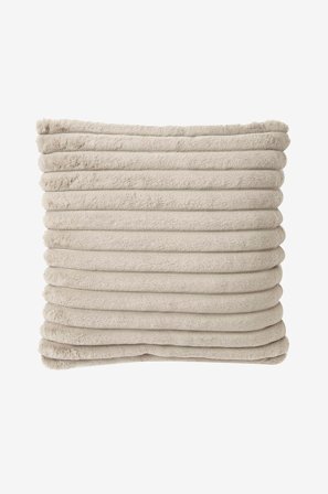 Skinnwille - Pude Stripy - Beige - Pyntepuder & pudebetræk - 45X45 - Fra Homeroom