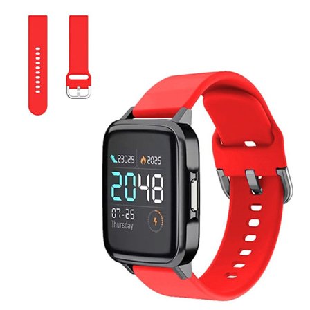 Haylou SmartWatch comfort silicone watch band - Red Size: S