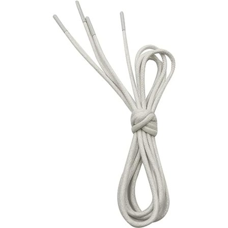 Hvide runde voksede snørebånd til herresko, ø2,5mm tynde formelle Oxford-snørebånd til brogues og derby, ørken-/ankelstøvle-snørebånd til kvinder