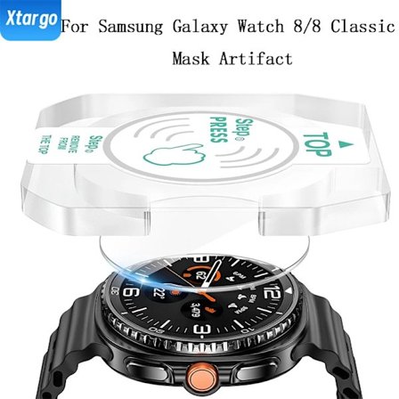 Samsung Galaxy Watch 8/8 Classic 1 Set Härdat Glas Skyddsfilm med Verktyg för 40mm/44mm/46mm Skärmskydd Tillbehör