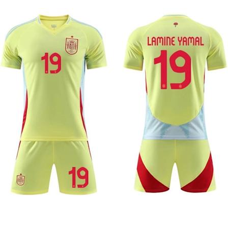 2024 Spanska borta Europacup fotbollströja nr 7 Morata 9 Kanada 16 Randry landslagströja 19th #24