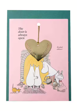 Mummi Kort m/metalldekorasjon 80-års jubileum