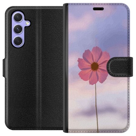 Plånboksfodral till Samsung Galaxy A54 med Rosa blomma