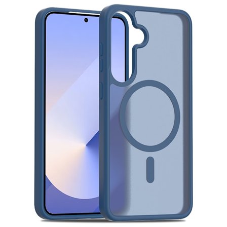 SKALO Samsung S25 Skin-touch Hybrid Cover - Blå