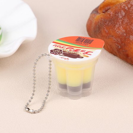 Uutta Pudding Pendant Play Reducure Pressure Keychain Stress R