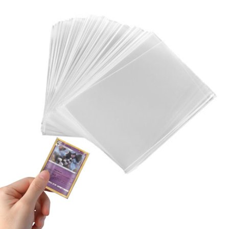 100-pack - Plastfickor/kortfickor för samlarkort Transparent Transparent