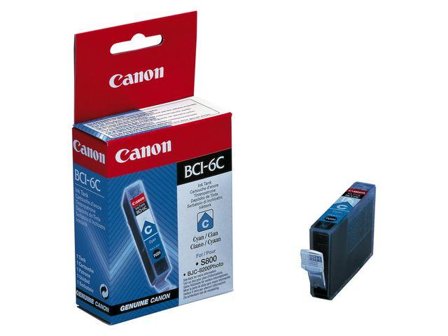 Canon BCI-6C - Cyan - original - blekkbeholder - for i96X, 990, 99XX; PIXMA IP3000, IP4000, iP5000, iP6000, iP8500, MP750, MP760, MP780; S830