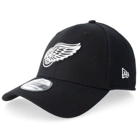 New Era - NHL Svart flexfit Keps - Detroit Red Wings 39THIRTY Eg Neo Black/White Mesh Flexfit @ Hatstore