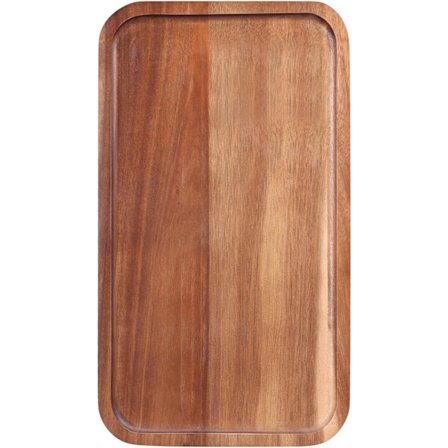 Middels serveringsbrett i akasie, lange charcuterie-brett, tre-snackfat, rektangulære kjeks- og forrettstallerkener, serveringsbrett for ost