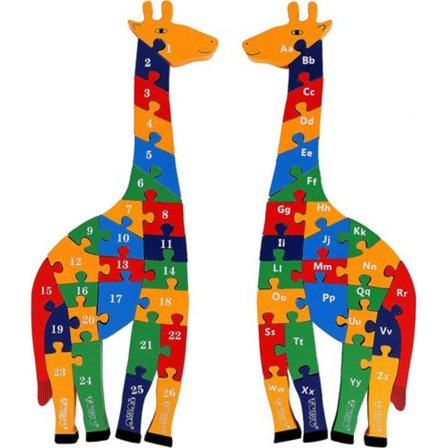 Trædyr Puslespil Alfabet Bogstav Puslespil Børn Småbørn Tidlig Læring Legetøj - Gi