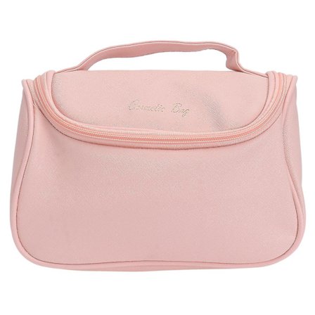 Bärbar och enkel kosmetikaförvaringsväska/låda (rosa)