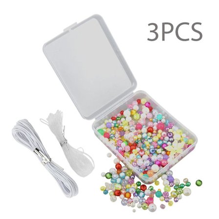 363 till 443 st armband med sladd örhänge akryl pärla set för smyckestillverkning