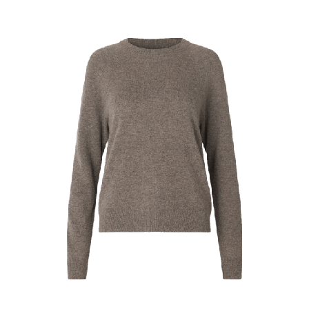 SAMSOE Boston o-neck 6304 Stickat Dam Grå S