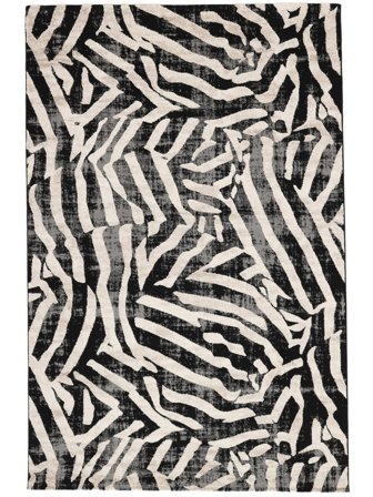 Nalori Svart/Beige Oeko-Tex Matta