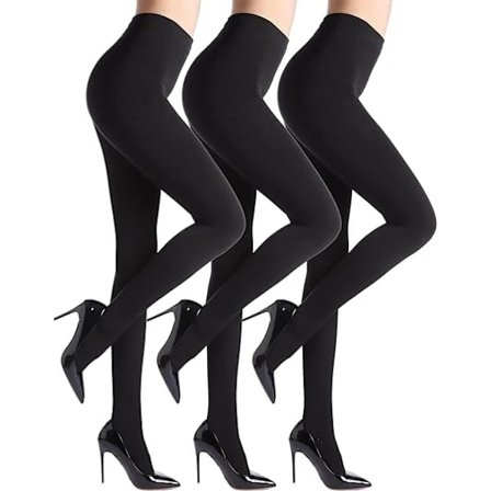 3 par vinter termiske fleeceforede strømpebukser til kvinder, 380 Denier varme uigennemsigtige strømpebukser.SA