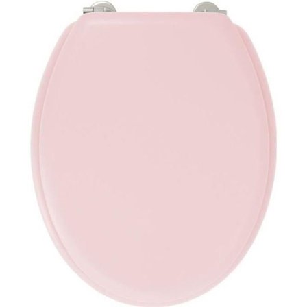 GELCO DESIGN Toilet sæde Dolce - Inox hængsler - Formet træ - Krystalrosa