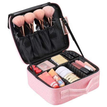 UNIQ sminkreseväska - necessär / sminkväska för all din makeup - Rosa[HK]