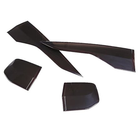 4 kpl Auton Savustettu Musta Takavalo Dekor Kansi Takavalo Lamppu Listointi Koriste Lamppu Huput 2021-2