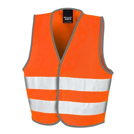 Result Barn/Barn Hi-Vis Väst 4-6 År Fluorescerande Orange