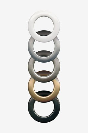 Hasta - Sejlringe 10-pak - Sort - Gardintilbehør - Fra Homeroom