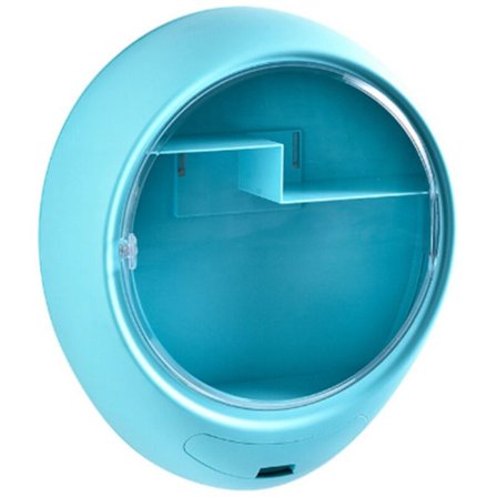 Seinälle kiinnitettävä kosmetiikan säilytyslaatikko, ei reikää ja pölytiivis, kodin suurikapasiteettinen ihonhoitotuotteiden hylly