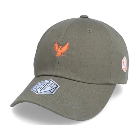 Critiql Hit - Grün unconstructed Cap - Tiny Phoenix Olive Dad Cap / Unconstructed @ Hatstore