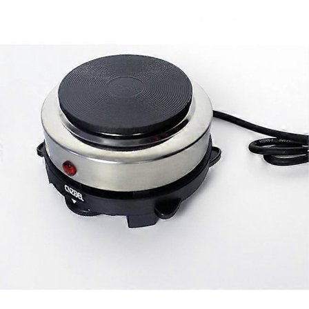 Bærbar Kogeplade, 6 Kogegrader, 10 cm Camping El-kogeplade, 500W