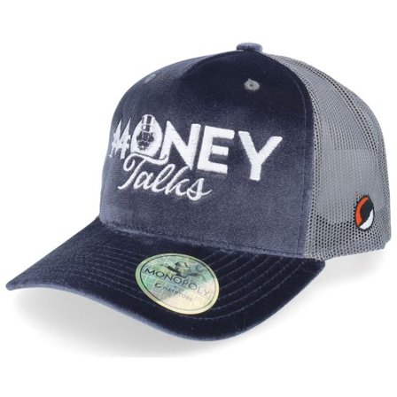 Monopoly - Grå trucker Keps - Money Talks Velvet Grey/Grey Trucker @ Hatstore
