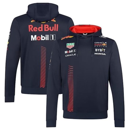 Red Bull Racing Team F1 Softshelljakke for menn, langermet hettegenser