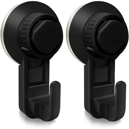 2 vakuumsugkrokar 2 tunna svarta krokar