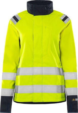 Fristads Dam Flamestat softshell-jacka stretch 4076 FSS klass 3, Varsel Gul/Marinblå
