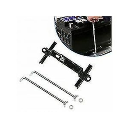 19cm Universal Metallisk Bilbatteri-brett Justerbar Hold-Down Klemme Brakettsett UK