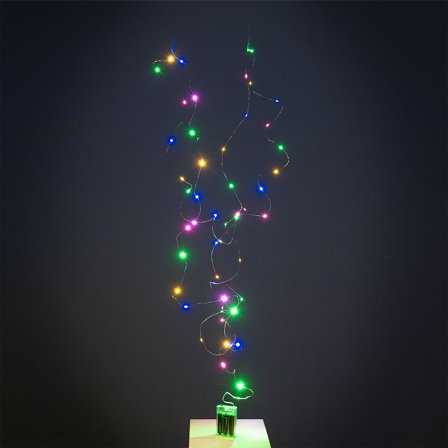 Flerfarget LED Lysslynge for Ballonger 5 m