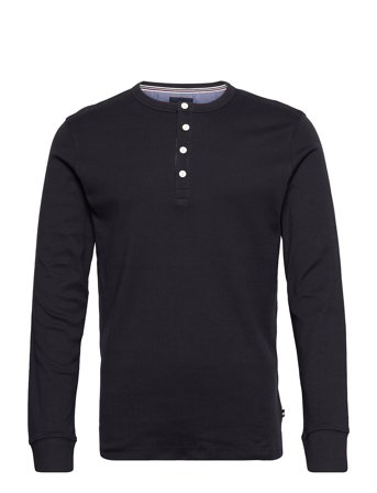 Lindbergh | Solid Gradad W Contrast Fabric L/S | L