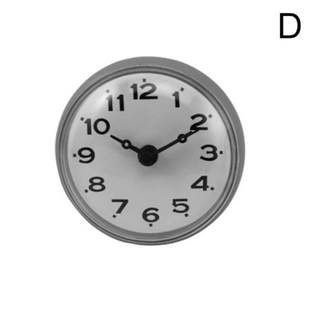 Dusj Baderom Bad Kjøkken Silikon Veggklokke m/ Sugekopp grå One-size