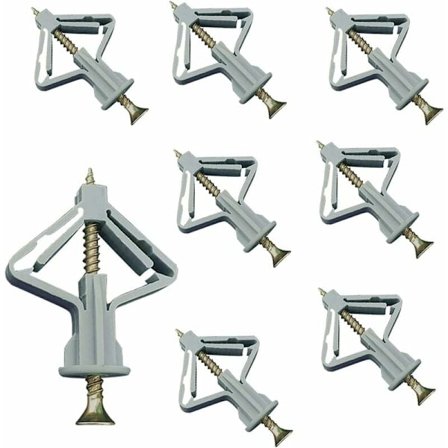 150 Styk Gipsankre, Gipsankre med Skruer, Gips Vægbeslag, Hulvægsbeslag, til Gips Væginstallation