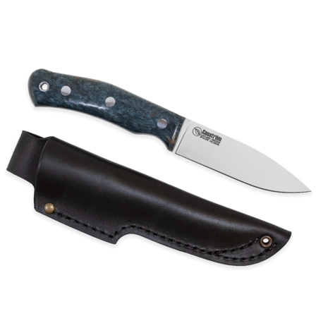Casström No.10 Swedish Forest Knife Stabiliserat Skaft Blå