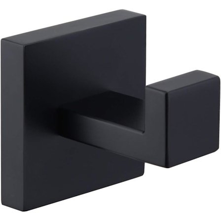 Handdukskrok Matt Svart, Vinkel Enkel SUS304 Rostfritt Stål Klädhängare