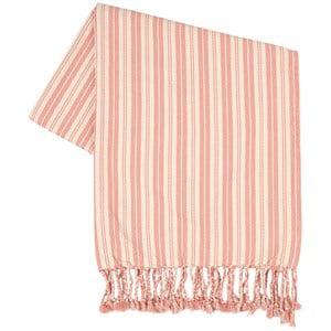 Buddy & Hope Beach towel/blanket Hamam Emil Stripe Pink One Size - Textile - One size - Pink