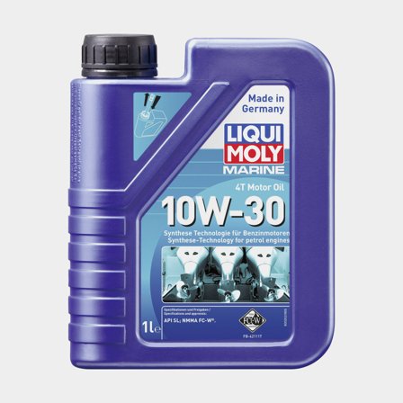 Semi-synthetic oil for 4-stroke inboard & outboard engines Liqui Moly Marine 4T Motor Oil 10W-30, for petrol engines, API SM & NMMA FC-W, 1 litre