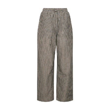 Tiffany Hansina, Pants - Deepest Grey Stripe Byxor Dam Grå S/M